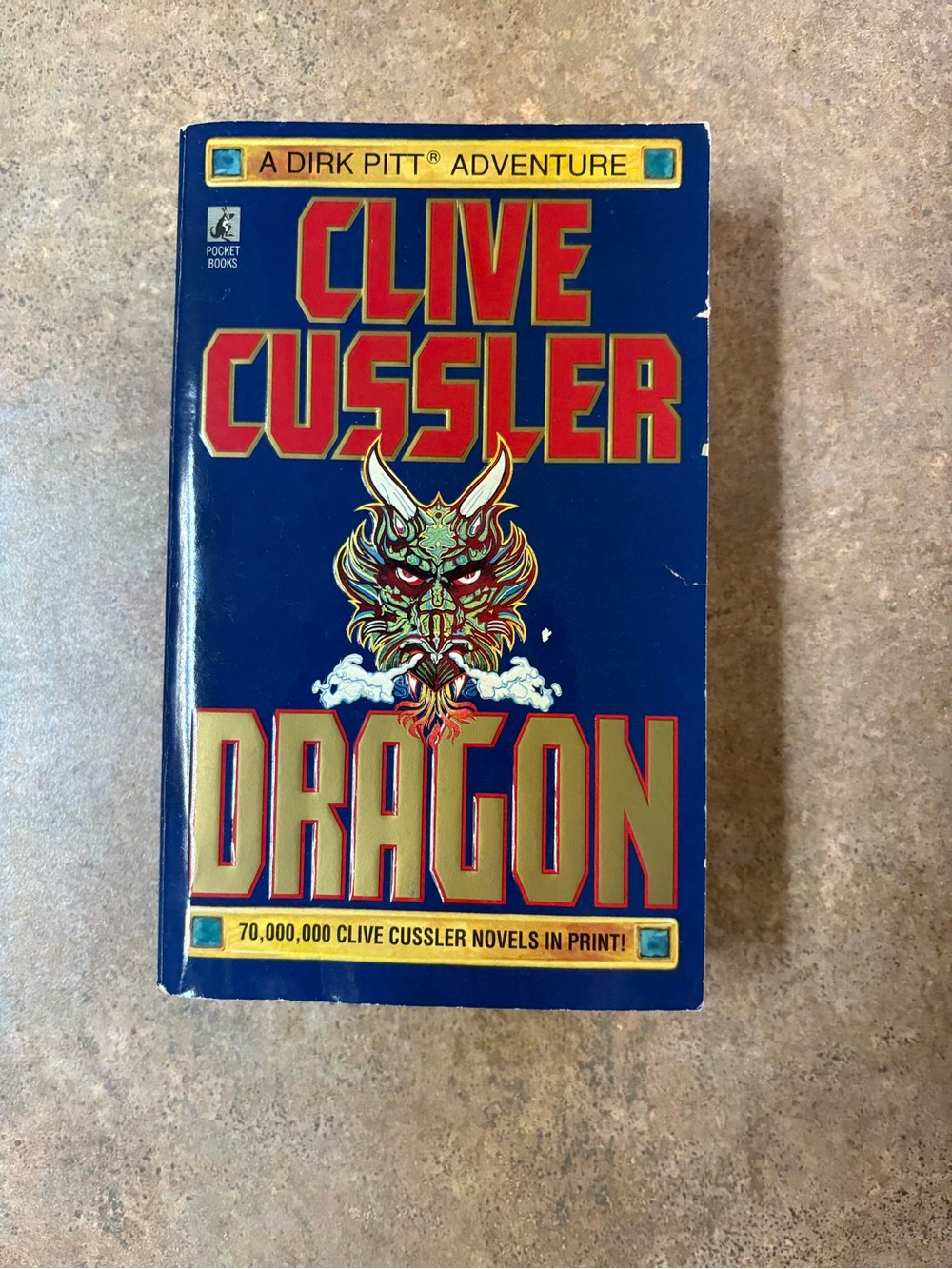 Dragon by Clive Cussler 1991 Pocket Books Paperback Dirk Pitt Adventure Thriller